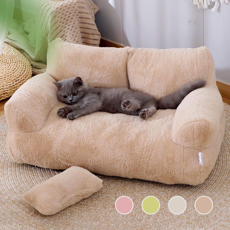 Luxury Cat Bed Sofa Winter Warm Bed For Small Medium Dogs Cats - MAXIME