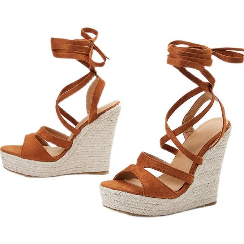 Bottom Heightening Strappy Sandals - MAXIME