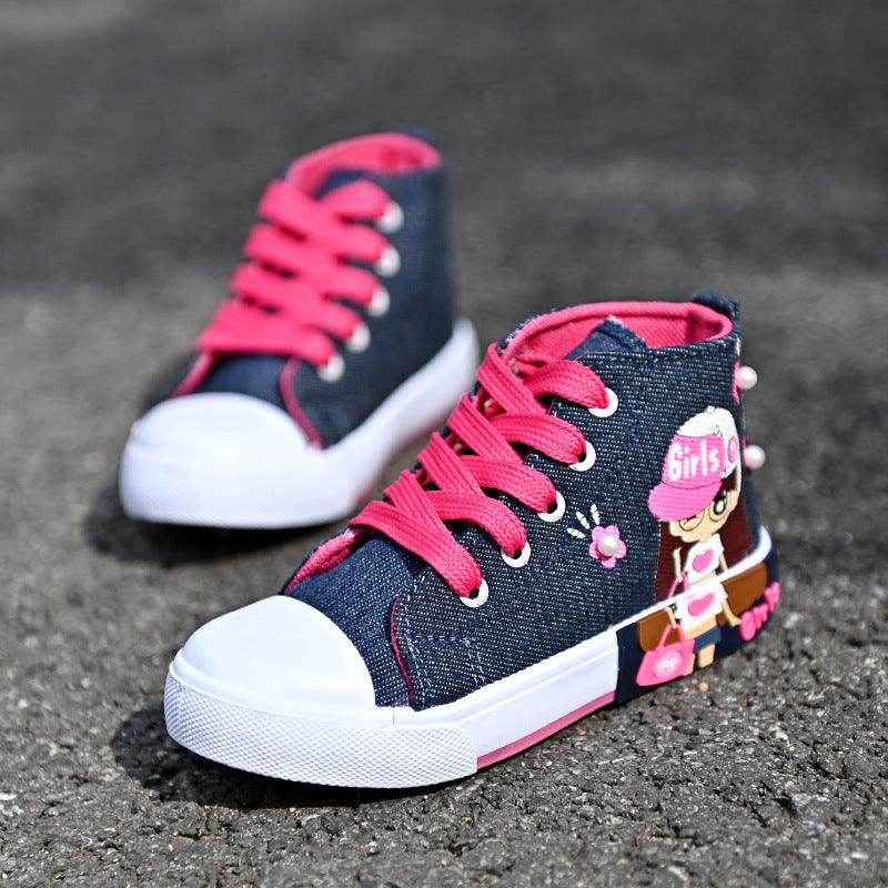 Children's Shoes Canvas Girls' Sneakers - MAXIME