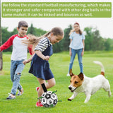 Dog Toys Interactive Pet Football Toys with Grab Tabs Dog Outdoor training Soccer Pet Bite Chew Balls for Dog accessories - MAXIME