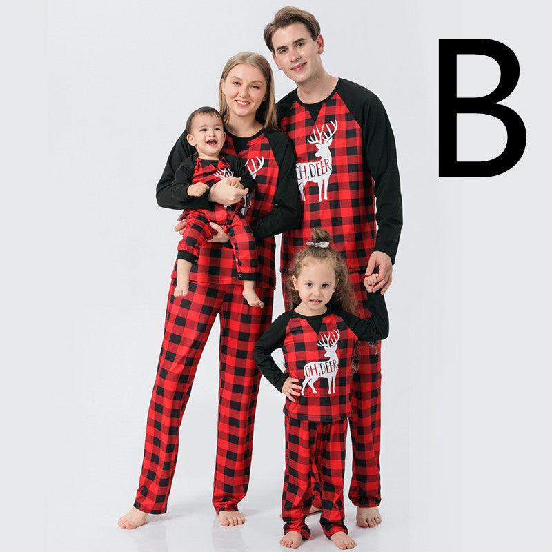 Christmas Family Pajamas Set Mom Dad And Son - MAXIME