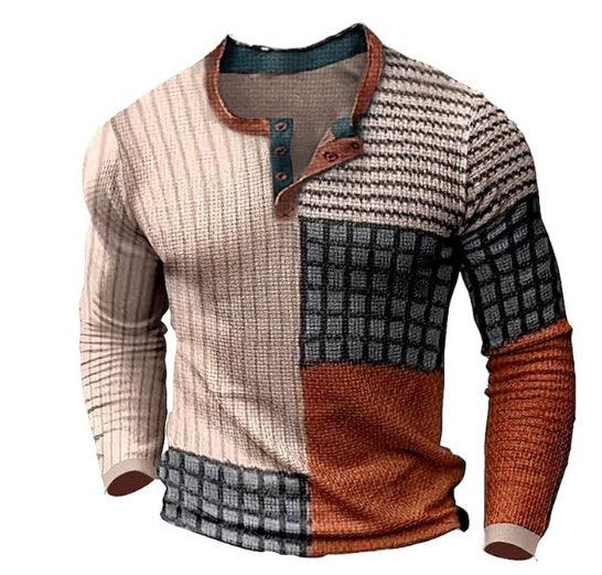 Men's Casual Retro Long Sleeve Top - MAXIME