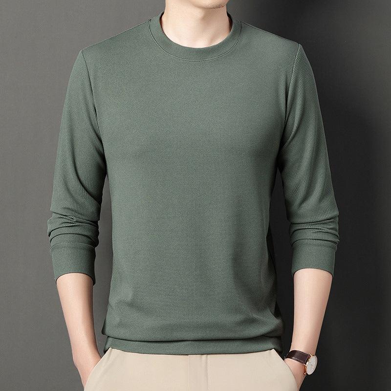 Thin Round Neck Long Sleeve Men's Top - MAXIME