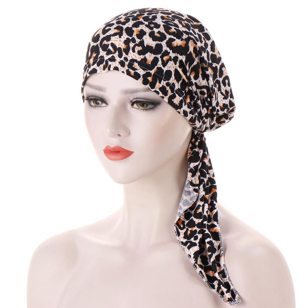 Maxime Curved Tail Turban Hat - MAXIME