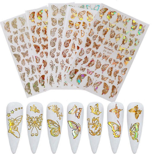 Butterfly Nail Sticker Simulation Bronzing Laser - MAXIME