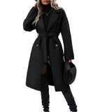 Double-breasted Long Jacket Women