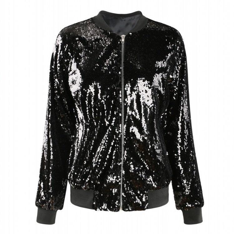 Casual Women's Sequined Jacket - MAXIME