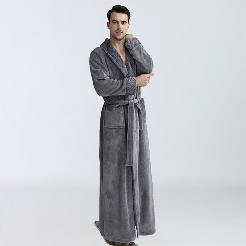 Men's Winter Nightgown Homewear Thickened Pajamas - MAXIME