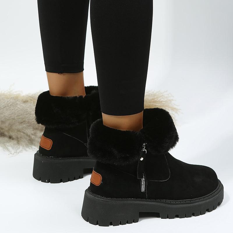 Maxime Thick Plush Snow Boots Women - MAXIME