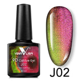 9D Gel Varnish Cat Eye Magic Chameleon Gel Multicolor 5ml Nail Gel Polish - MAXIME