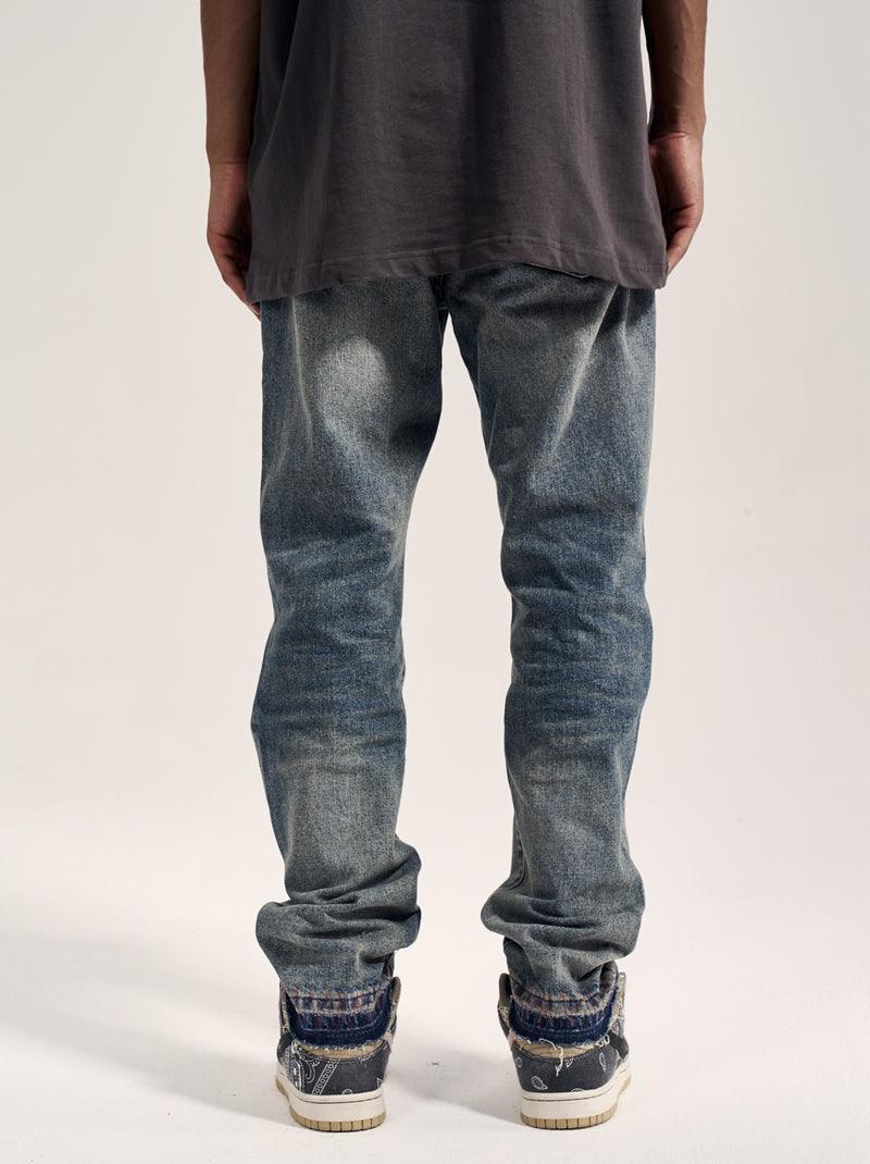 MAXIME Blue Line Washed Distressed Men's - MAXIME