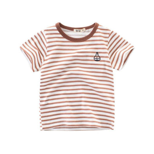 Boys' Cotton Kids Striped T-Shirt - MAXIME