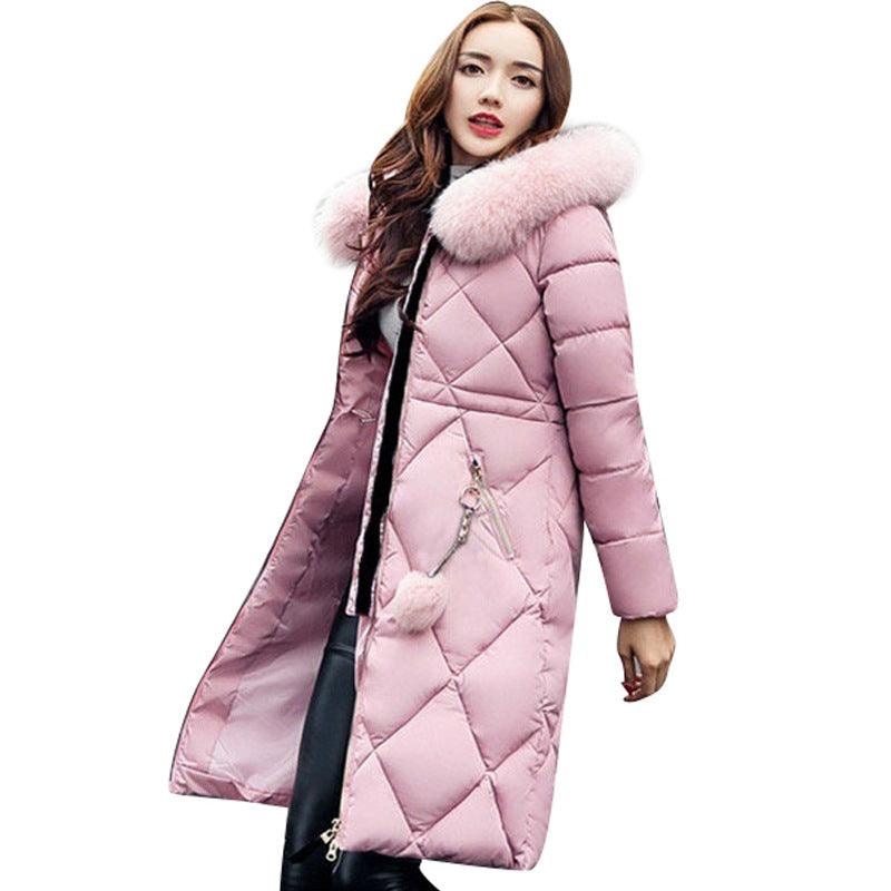 Long hooded padded down coat coat women - MAXIME