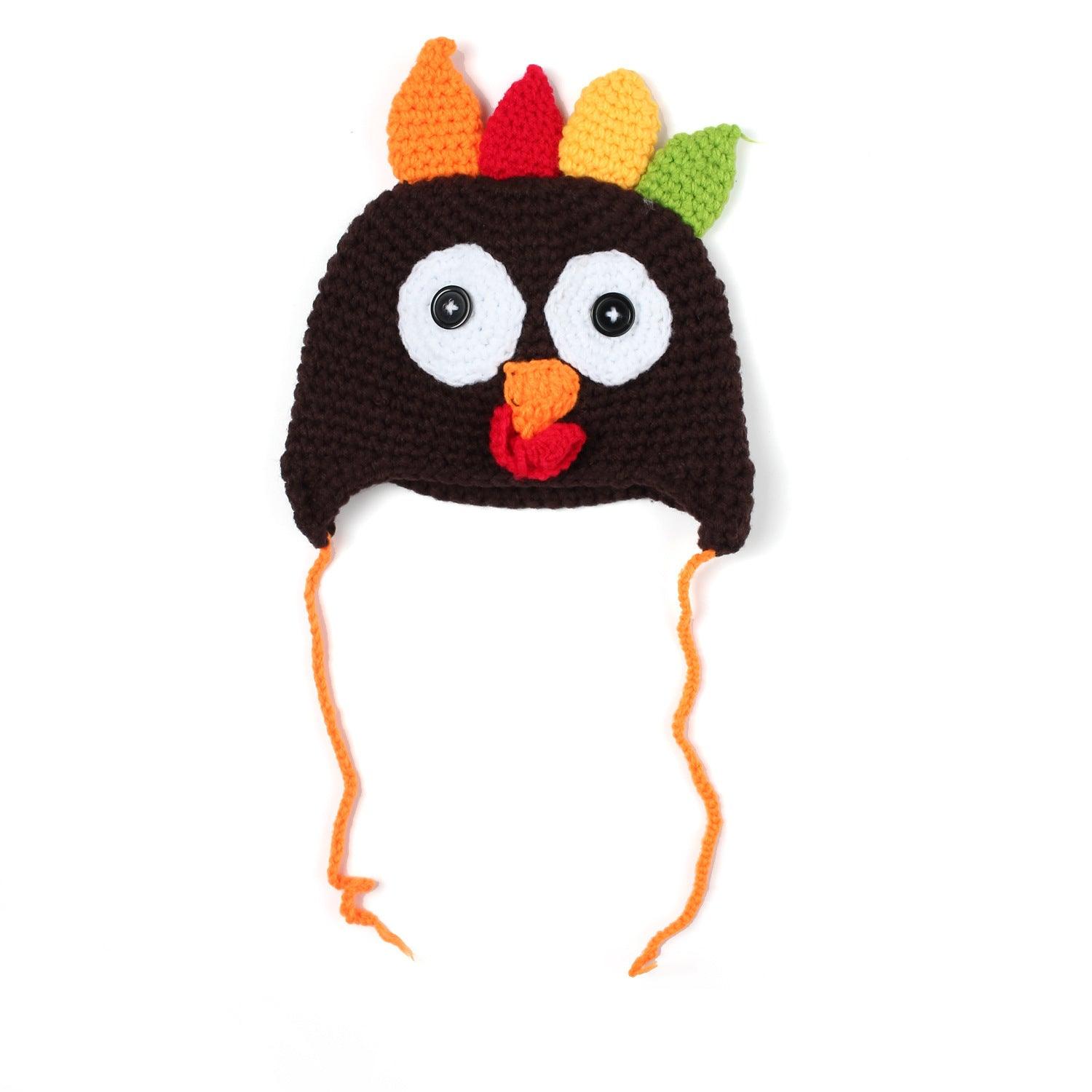 Thanksgiving hand-woven turkey hat - MAXIME