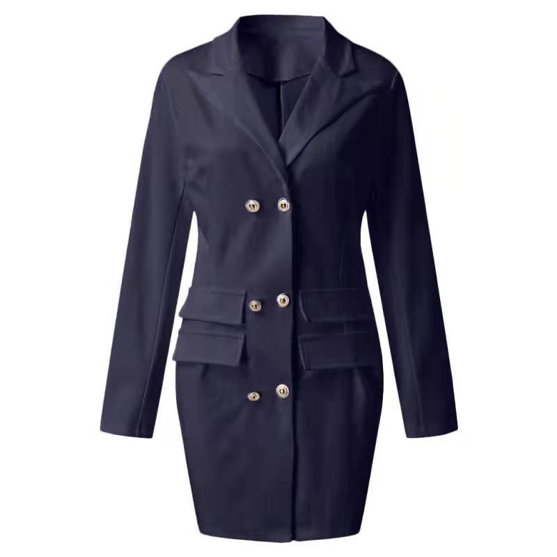 MAXIME European And American Double Breasted Trench Coat - MAXIME