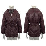 Maxime Women Loose Leather Coats Ladies Jackets - MAXIME