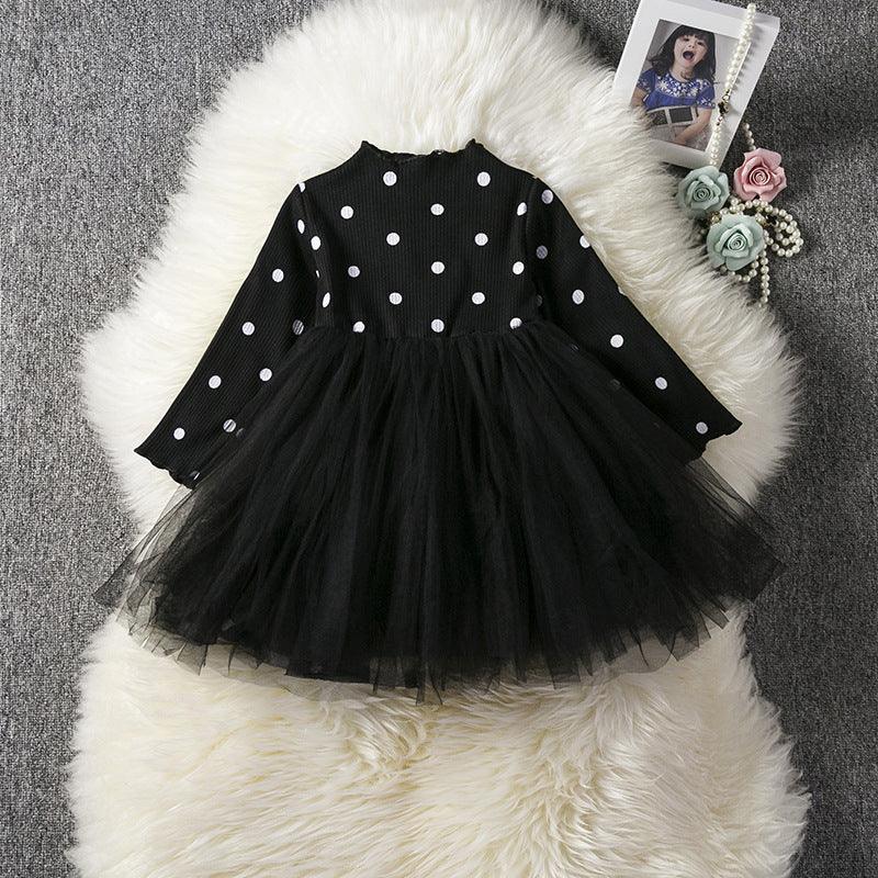 Baby Girls Spring Winter Long Sleeve Tutu Lace Dresses - MAXIME