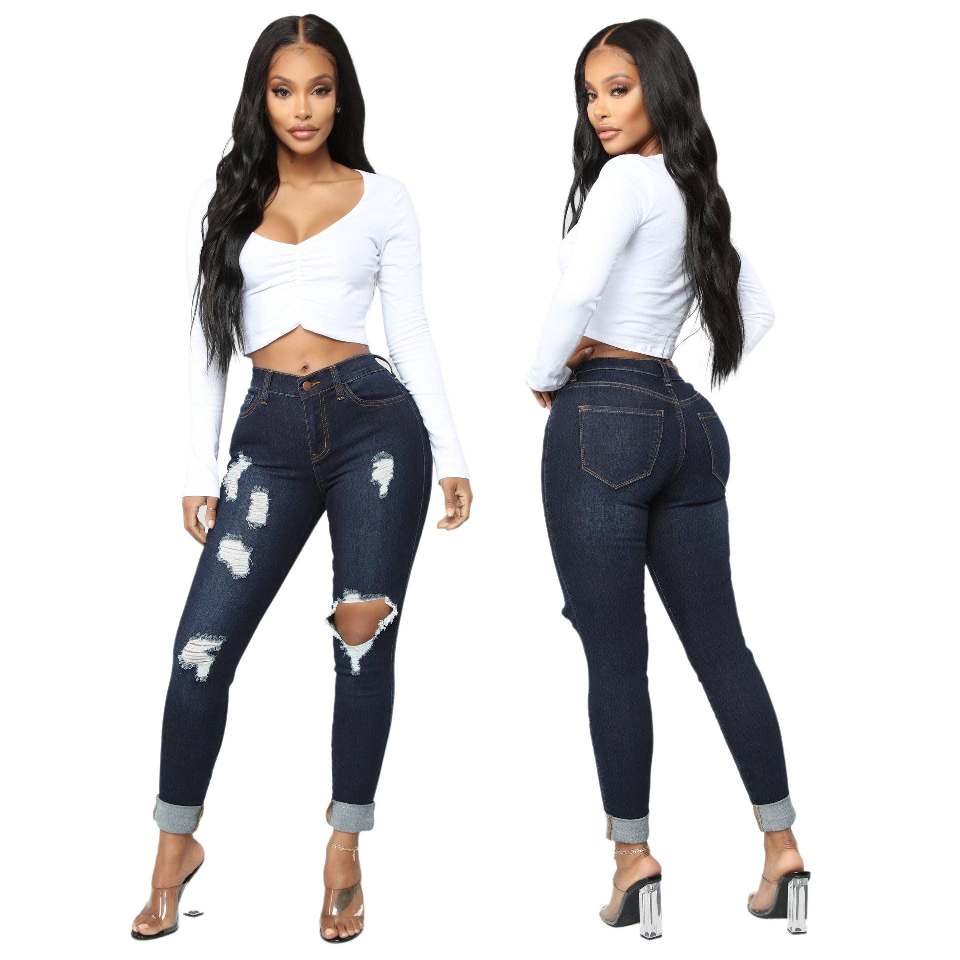 Stretch High Waist Denim Wash - MAXIME