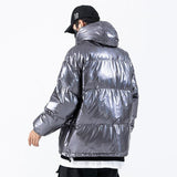 Dark Reflective Cargo Parkas Jackets Mens Hip Hop Streetwear Padded Jackets Harajuku Windbreaker Parka Coats Techwear - MAXIME