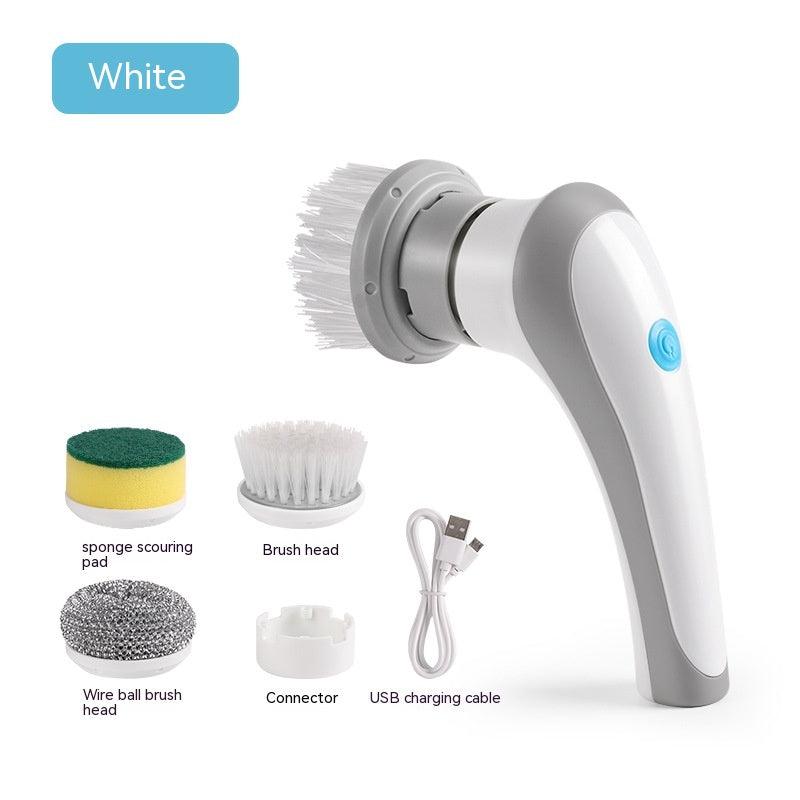 Electric Cleaning Brush 4 In 1 Spinning Scrubber Handheld Electric Cordless Cleaning Brush Portable - MAXIME