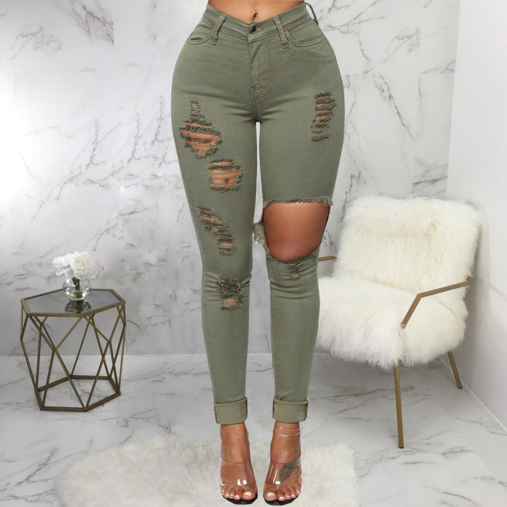 Stretch High Waist Denim Wash - MAXIME