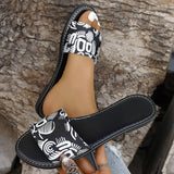 New Fashion Graffiti Print Sandals For Women Summer - MAXIME