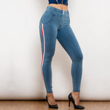 Melody Middle Sexy Push Up Jeans Denim Pencil Pants - MAXIME