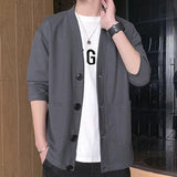 Men's Coat Waffle Collar Cardigan - MAXIME