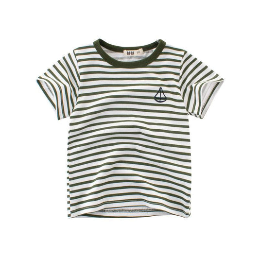 Boys' Cotton Kids Striped T-Shirt - MAXIME