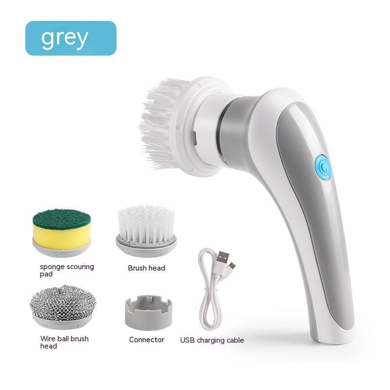 Electric Cleaning Brush 4 In 1 Spinning Scrubber Handheld Electric Cordless Cleaning Brush Portable - MAXIME