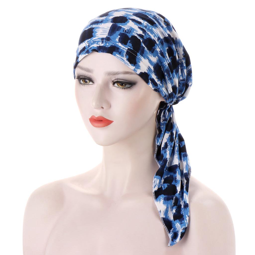 Maxime Curved Tail Turban Hat - MAXIME