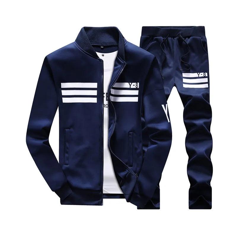 Men's Trucksuits Casual Set Baseball Sweat Suit Men Jogging - MAXIME