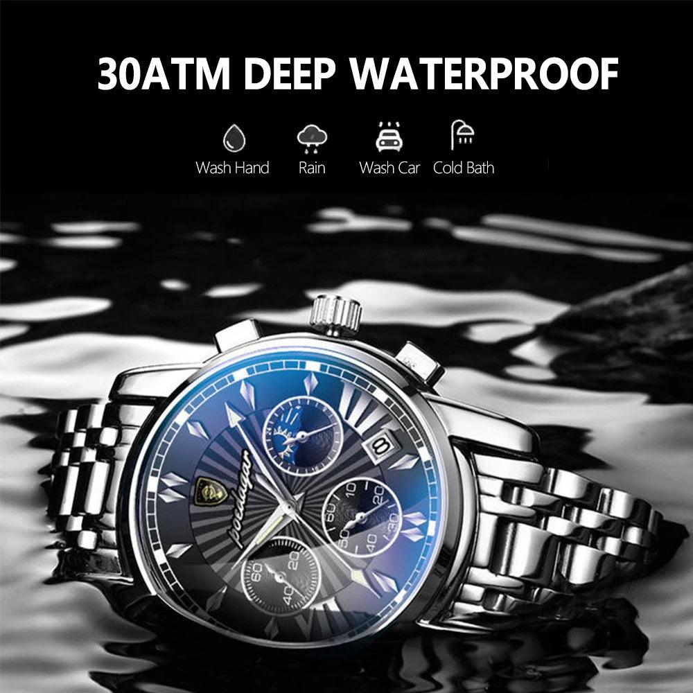 POEDAGAR Casual Sport Watches for Men Top Brand Luxury Stainless - MAXIME