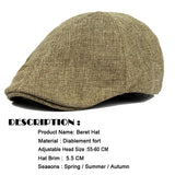 New Men's Solid Berets - MAXIME