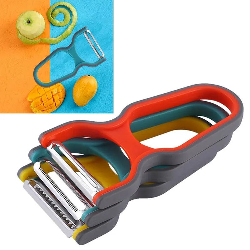 Fruit Peeler Fruit Carrot Cutter Home Kitchen Peeling Tool Random Color - MAXIME