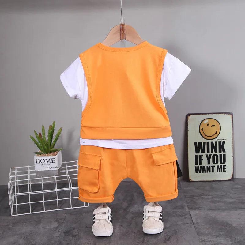 Children Casual T-Shirt Shorts 2Pcs/Set - MAXIME