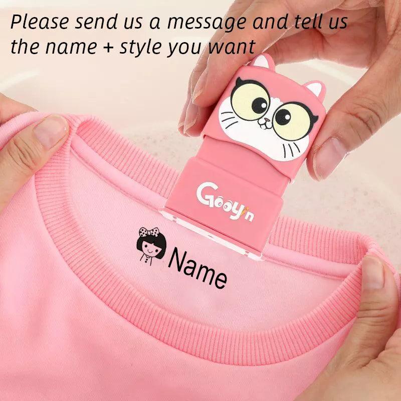 Maxime Customized Name Stamp Paints Personal Student Child Baby Engraved Waterproof Non-fading Kindergarten Cartoon Clothing Name Seal - MAXIME