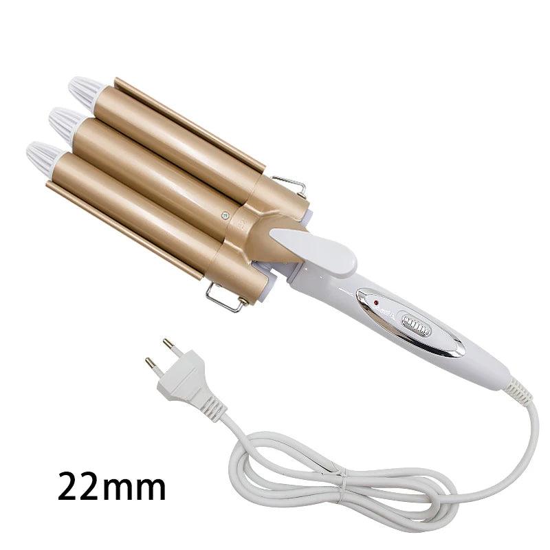 Maxime Professional Hair Tools Curling Iron Ceramic Triple Barrel Hair Styler Hair Waver Styling Tools Hair Curlers Electric Curling - MAXIME