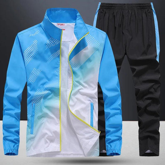 Men's Sportswear 2 Piece Sets Jacket+Pant Sweatsuit Tracksuit - MAXIME