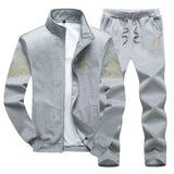 Tracksuit Jacket Autumn Winter Homme Suit Sweatshirt Sweatpants Men's Set Male - MAXIME