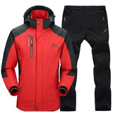 Fit Tracksuit hoodies Mens Clothing Casual Waterproof 2 Pcs Sets - MAXIME