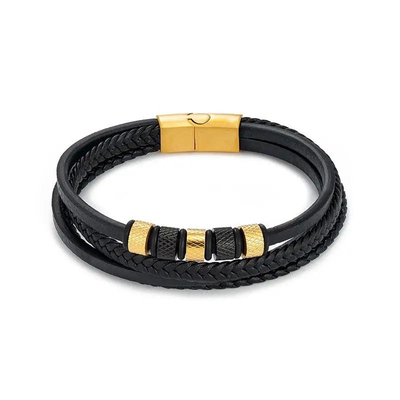 Men's Jewelry Classic Multilayer Braided Leather Bracelet - MAXIME