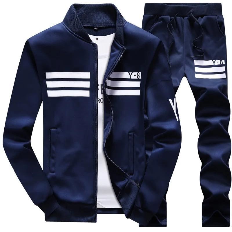 Men's Trucksuits Casual Set Baseball Sweat Suit Men Jogging - MAXIME