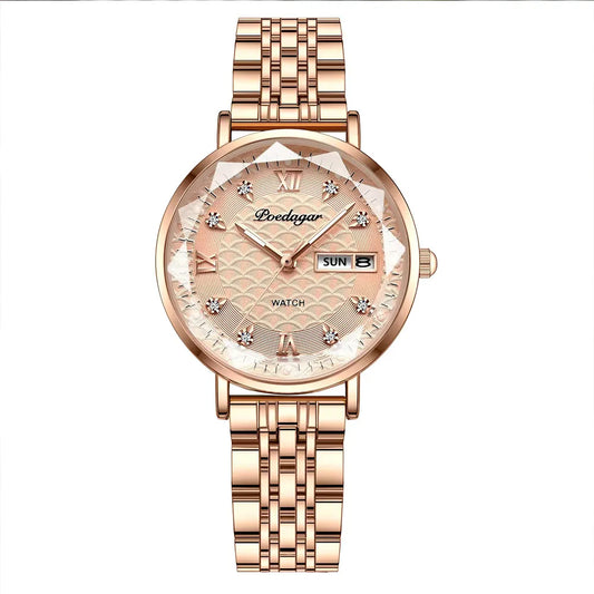 POEDAGAR Watch Women New Fashion Luxury Stainless Steel - MAXIME