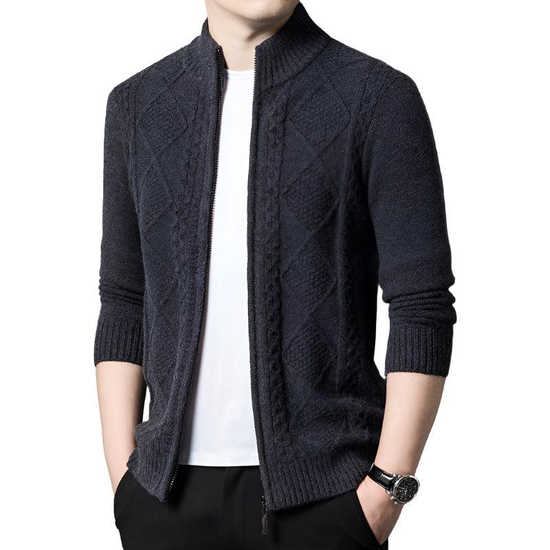 Casual Half Turtleneck Zipper Jacket - MAXIME