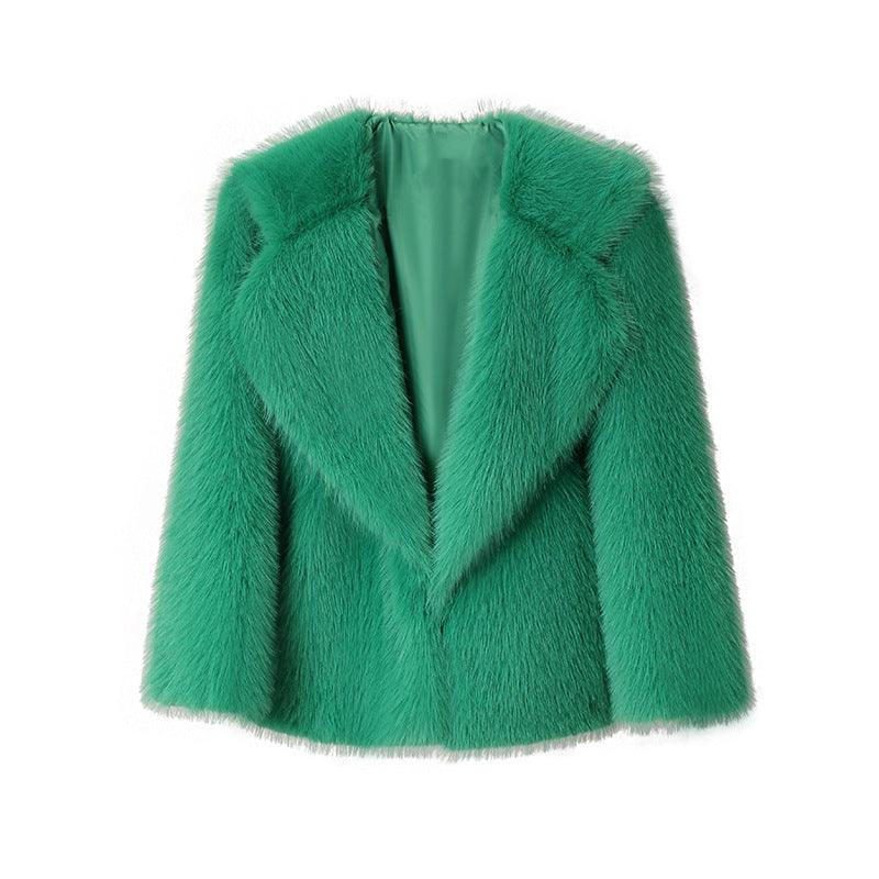 Coat Women's Artificial Wool Clip Coat - MAXIME