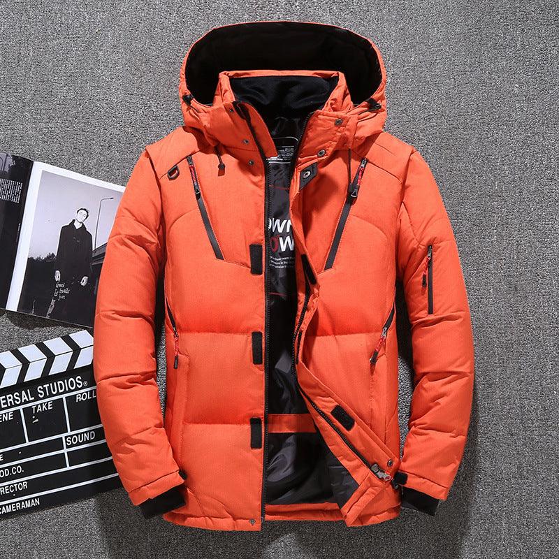 Men's Winter Duck Down Hooded Jacket - MAXIME