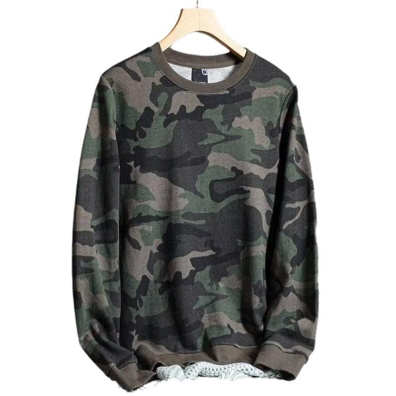 Camouflage Long-sleeved Men's Sweater - MAXIME