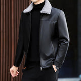 Leather Down Jacket Men's Autumn And Winter - MAXIME