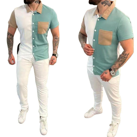 Men's Shirt Short-sleeved Trousers Suit - MAXIME